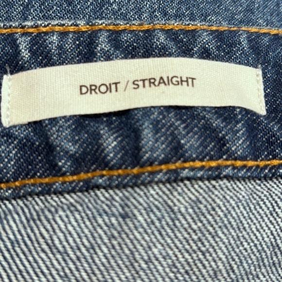 DYNAMITE Sz 27 Justina Jeans Mid-Wash Straight Leg high Waisted NEW WITH TAGS - Picture 13 of 16